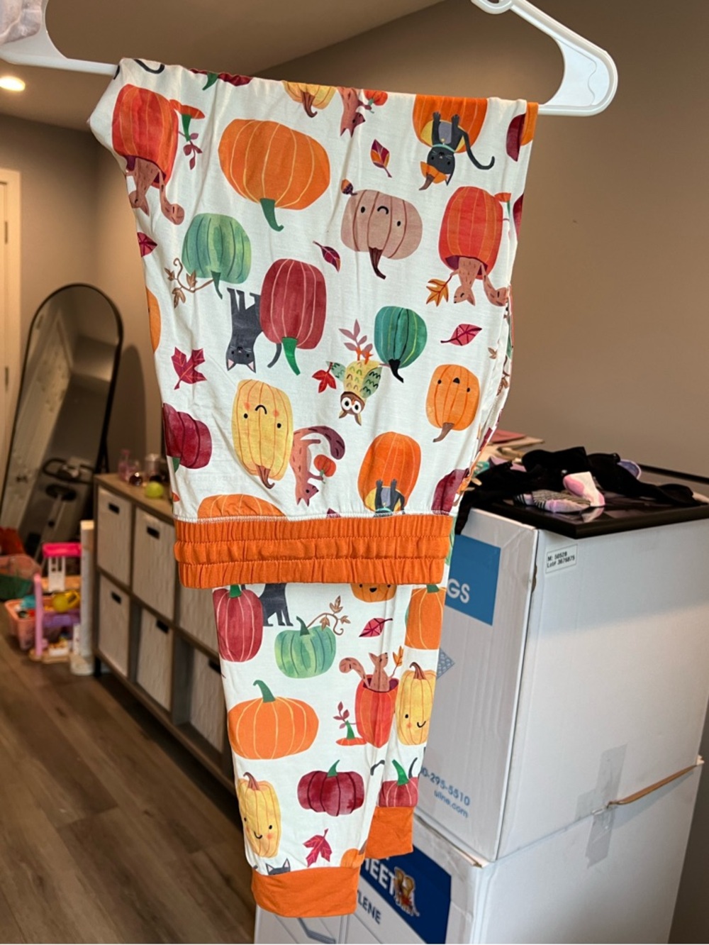 Little Sleepies Pumpkin Pals Womens Pajama Jogger Pants Size Small NWOT
